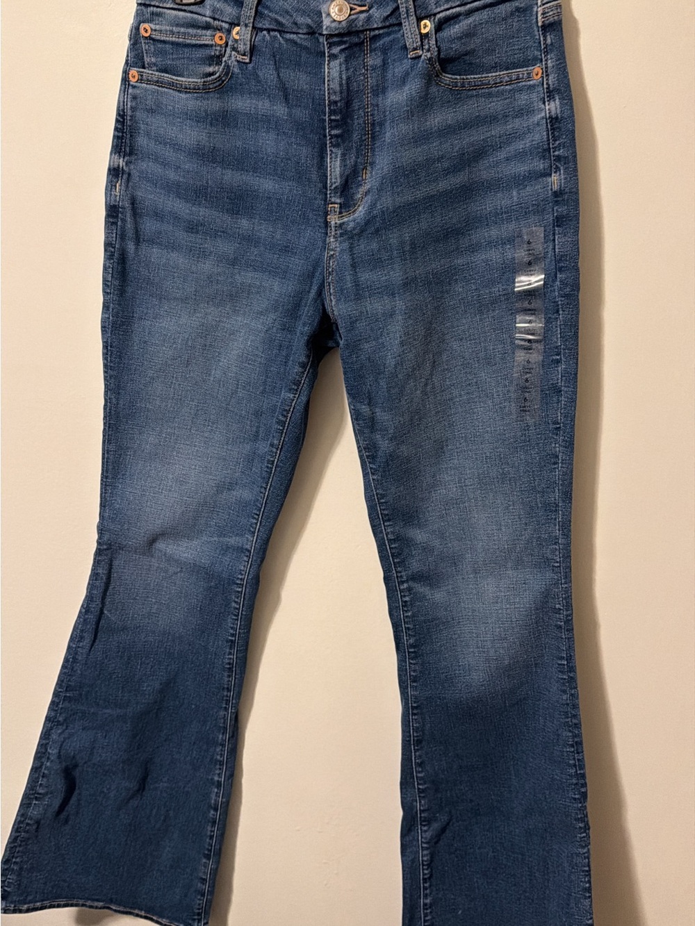 American Eagle Outfitters Women's Dark Blue Flare Jeans
